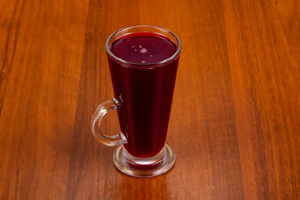 Bebida Groselha Preta Copo — Fotografia de Stock