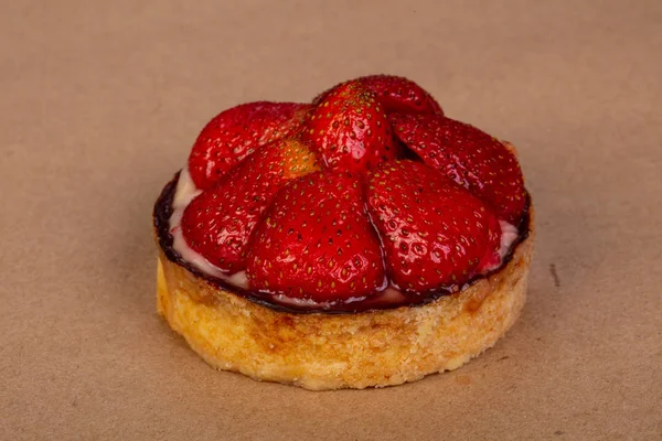 Tartelettes Aux Fraises Crème — Photo