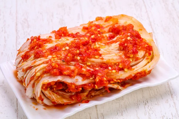 Kimchi Fermentierten Kohl Der Schüssel — Stockfoto