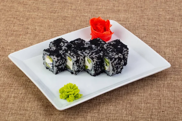 Rollo Con Gambas Tobiko — Foto de Stock