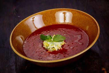 Gazpacho soğuk İspanyol domates çorbası