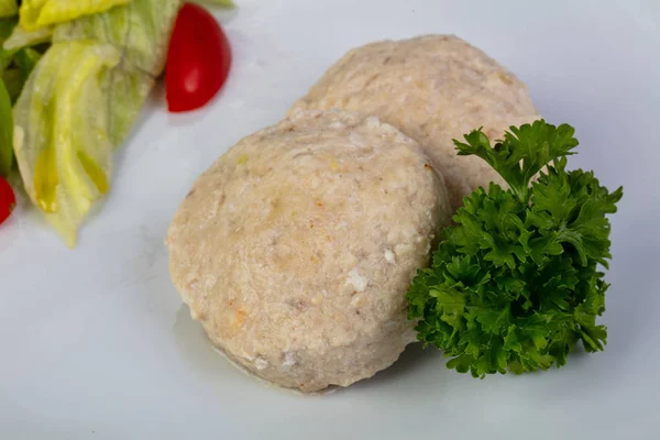 Deliciosas Albóndigas Vapor Con Verduras — Foto de Stock