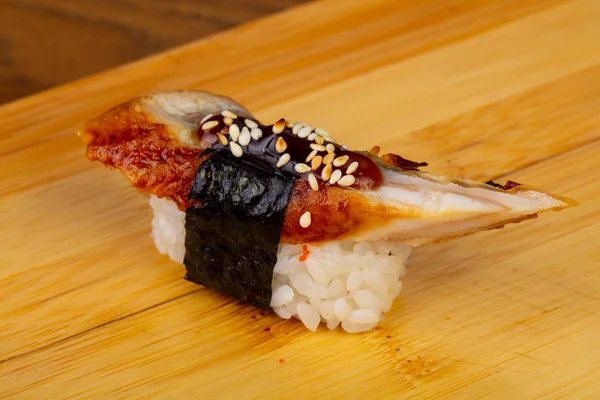 Delicious Eel Sushi Sesame — Stock Photo, Image
