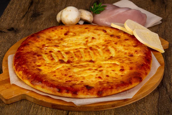 Homemade Traditional Tasty Ossetian Pie — Stock Photo, Image