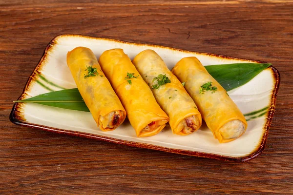 Asian Spring Roll Seafood — Stock Photo, Image