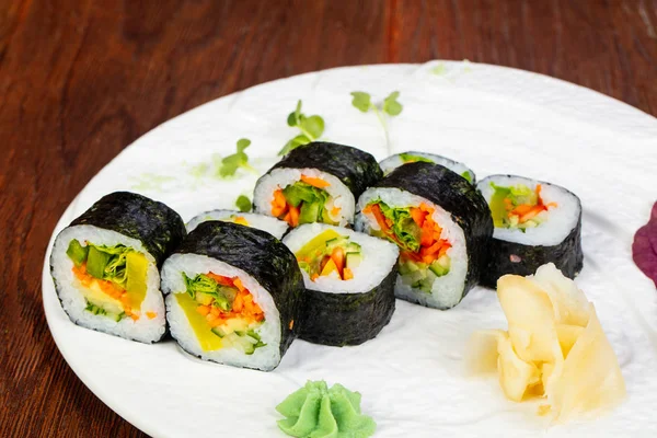 Japon vegan rulo ile sebze