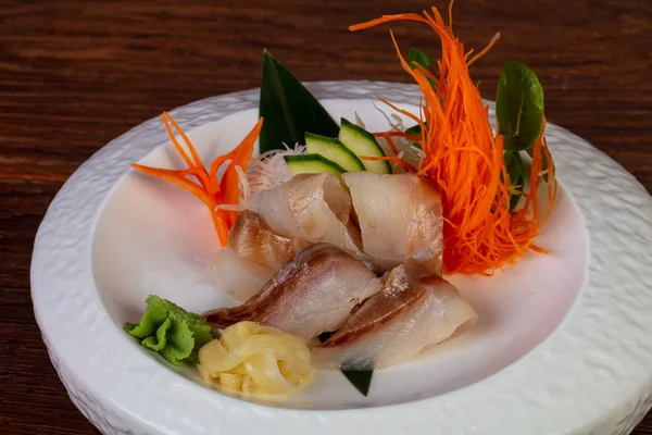 Sashimi Dorado Served Ginger — Stock Photo, Image