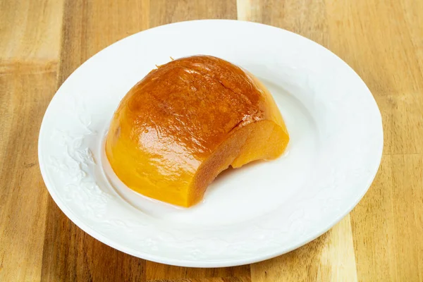 Dulce Membrillo Horno Sobre Fondo Madera — Foto de Stock