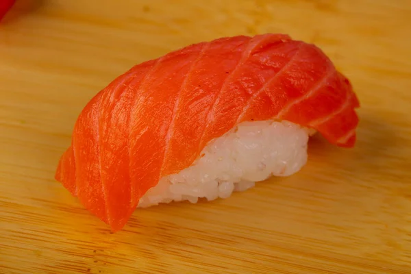 Délicieux Sushis Saumon Fumé Gingembre — Photo