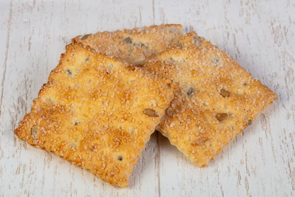 Biscoitos Biscoitos Saborosos Revestidos Com Açúcar — Fotografia de Stock