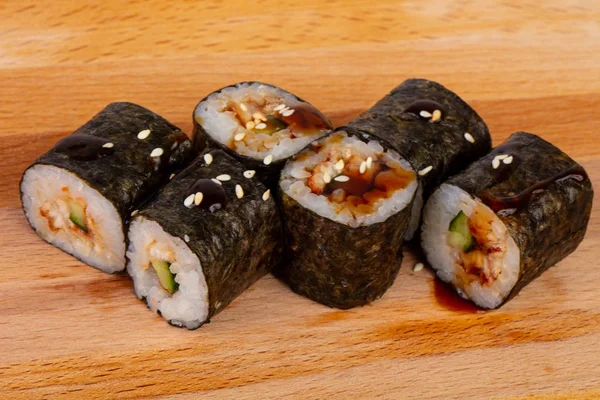 Roll Unagi Maki Eel — Stock Photo, Image