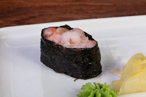Japonez Nigiri Sushi Dulce Creveți — Fotografie, imagine de stoc