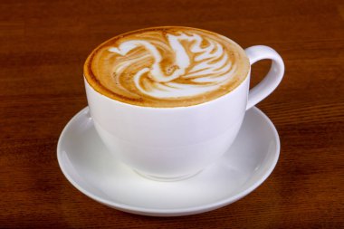 Krema ile sıcak Cappuccino Kupası