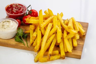 Fransız patates sos kartı ile