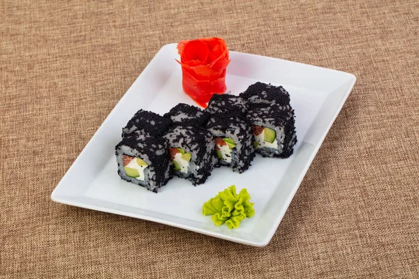 Rollo Con Atún Tobiko — Foto de Stock