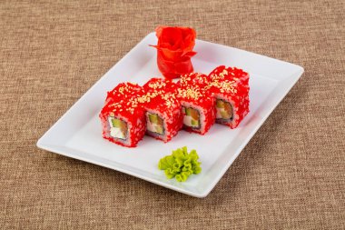 Somon ve salatalık ile