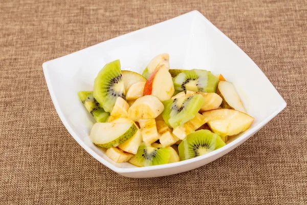 Ensalada Frutas Con Kiwi Manzana — Foto de Stock