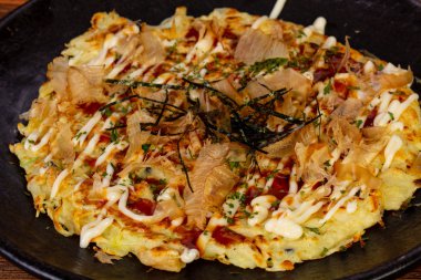 Deniz ürünleri ve balık Japon pizza