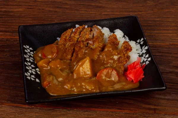 Ιαπωνική Κουζίνα Tonkatsu Χοιρινό Κρέας — Φωτογραφία Αρχείου