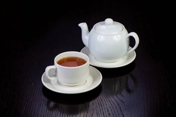 Hot Cup Black Tea — Stock Photo, Image
