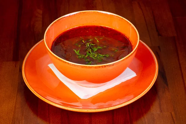 Caucasian kharcho spicy soup — Stock Image Caucasian Kharcho Spicy Soup Stock Photo
