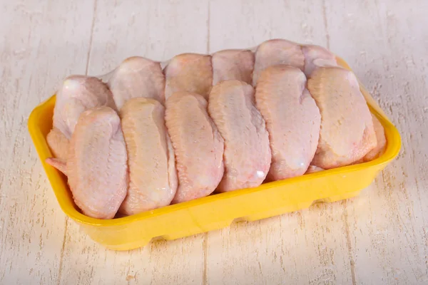 Rohe Hühnerflügel Zum Kochen — Stockfoto
