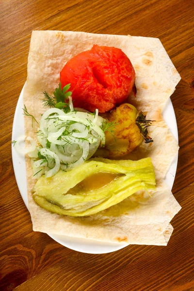 Izgara sebze pişmiş