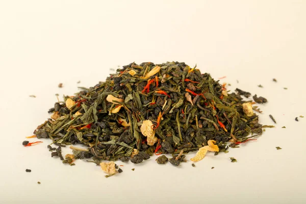 Aroma çay yığın meyve, meyveler ve otlar ile