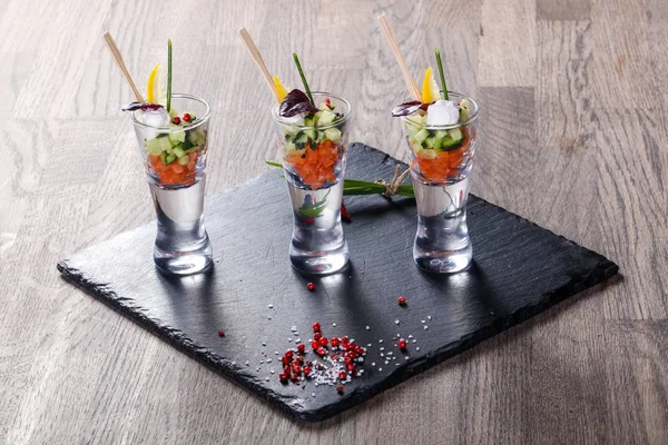 Somon ve salatalık mix catering