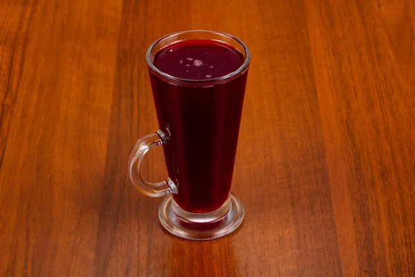 Bebida Groselha Preta Copo — Fotografia de Stock