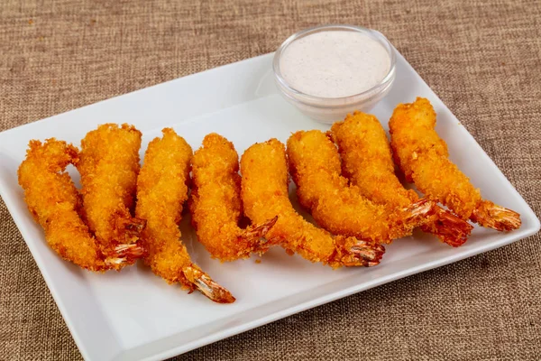 Beyaz soslu karides tempura