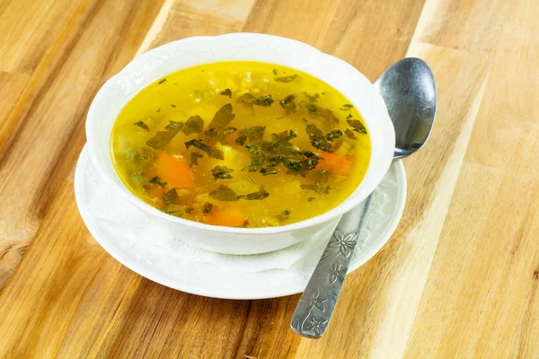 Soupe Minestrone Légère Aux Légumes — Photo