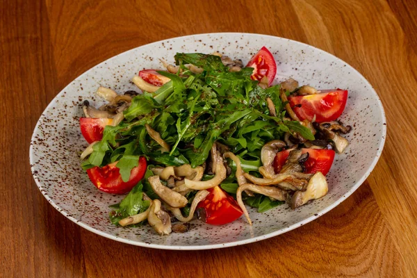Salad Mushrooms Rucola — Stock Photo, Image