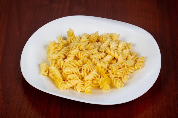 Pasta Gourmet Fussili Con Aceite — Foto de Stock