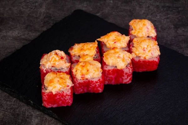 Japonca rulo ile pirinç pişmiş