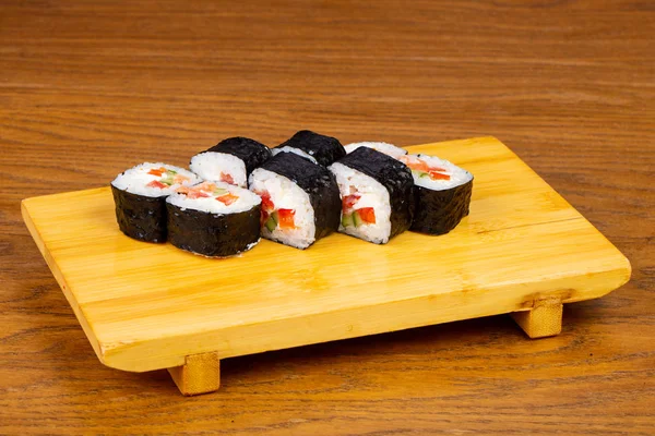 Delicious Vegetable Rolls Cream Cheese — Stock Photo, Image