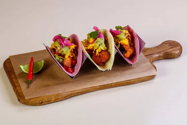 Mexikói Hagyományos Burrito Hússal — Stock Fotó