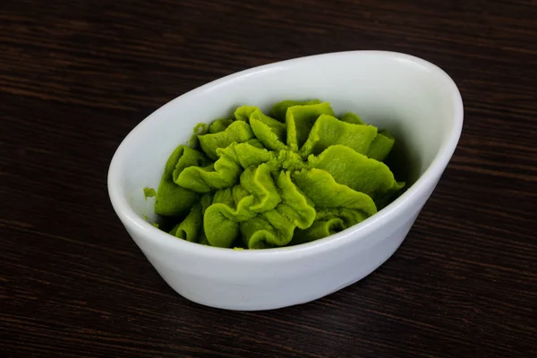 Wasabi Makarna Baharatlı Kase — Stok fotoğraf