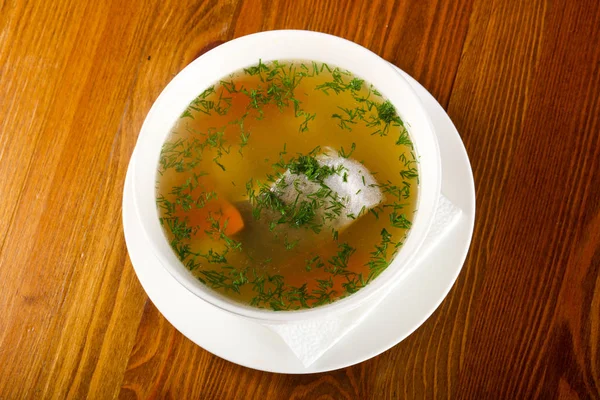 Fish soup with trout and vegetables — Stock Image Fish Soup Trout Vegetables Stock Picture