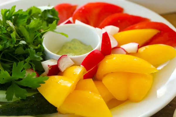 Gemüse Tomaten Paprika Rettich — Stockfoto