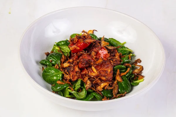 Kızarmış tavuk karaciğer - Asya tarzı