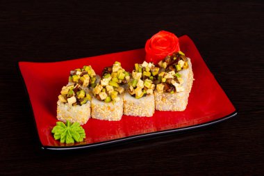 Japon geleneksel soğuk vejetaryen rulo