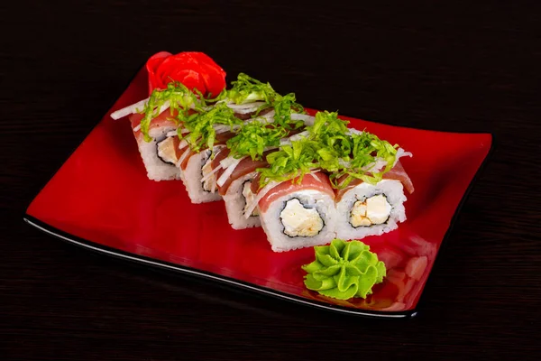 Japoński Roll Tuńczyka Krem — Zdjęcie stockowe