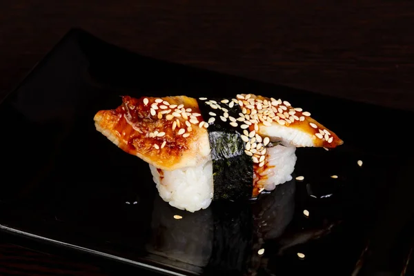 Japonez Sushi Rece Anghilă — Fotografie, imagine de stoc