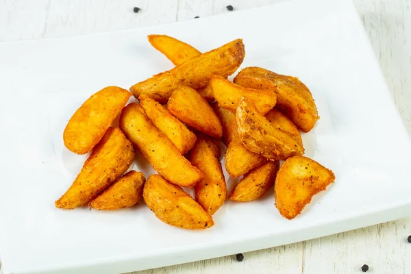 Hot tasty Fried potato slices