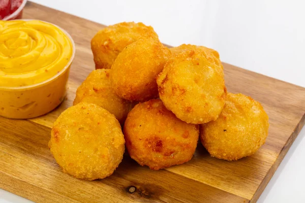 Nuggets Frango Saboroso Com Molho — Fotografia de Stock