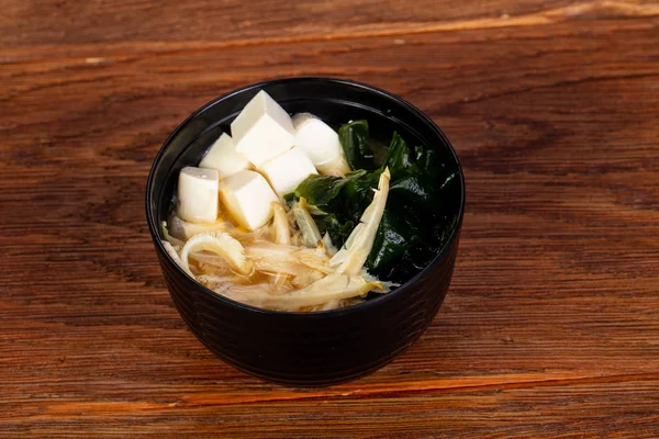 Japansk Misosoppa Kombu Tofu — Stockfoto