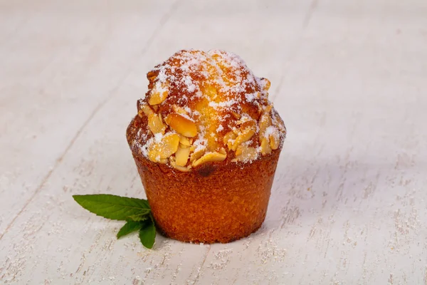 Bolinho Saboroso Doce Com Chocolate — Fotografia de Stock