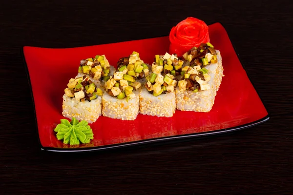 Japanese traditional cold vegetarian roll