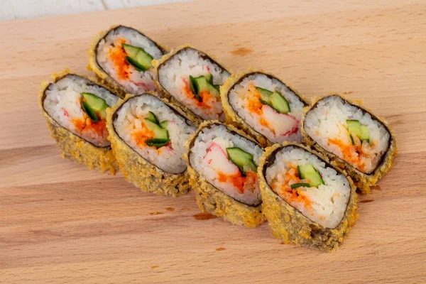 Tempura Roll Crab Cucumber — Stock Photo, Image